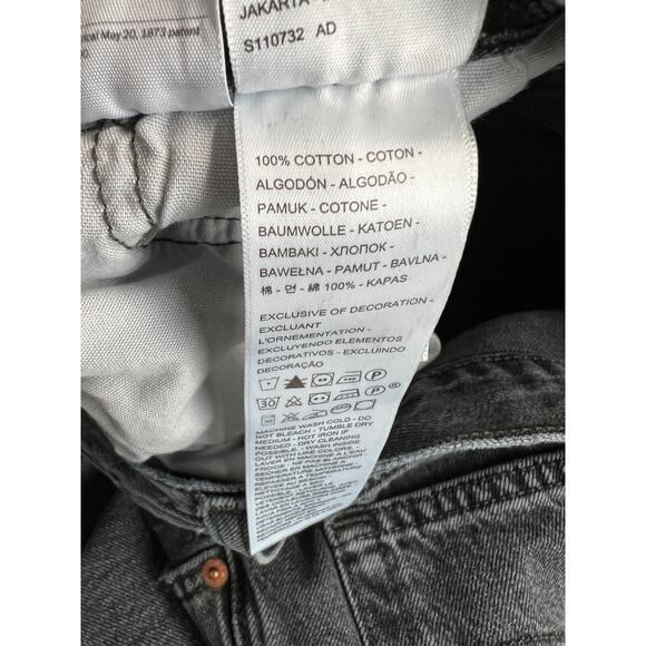 Levi's Black Straight Leg Jeans Heavyweight Fabric - Picture 8 of 12